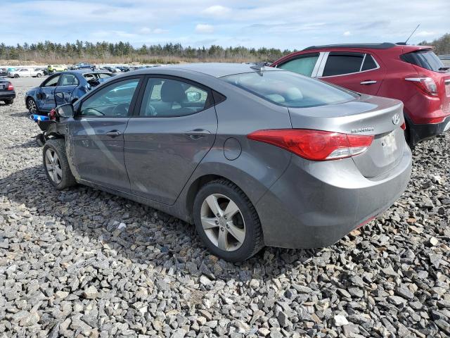 5NPDH4AEXDH293930 - 2013 HYUNDAI ELANTRA GLS GRAY photo 2