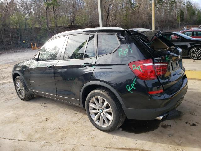 5UXWZ7C39H0V87713 - 2017 BMW X3 SDRIVE28I BLACK photo 2