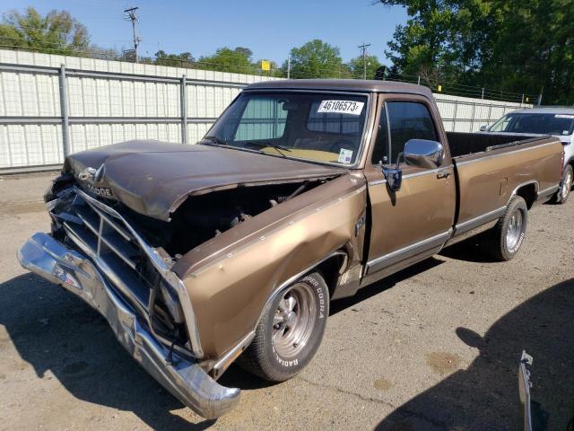 1B7FD14Y4JS621171 - 1988 DODGE D-SERIES D150 BROWN photo 1