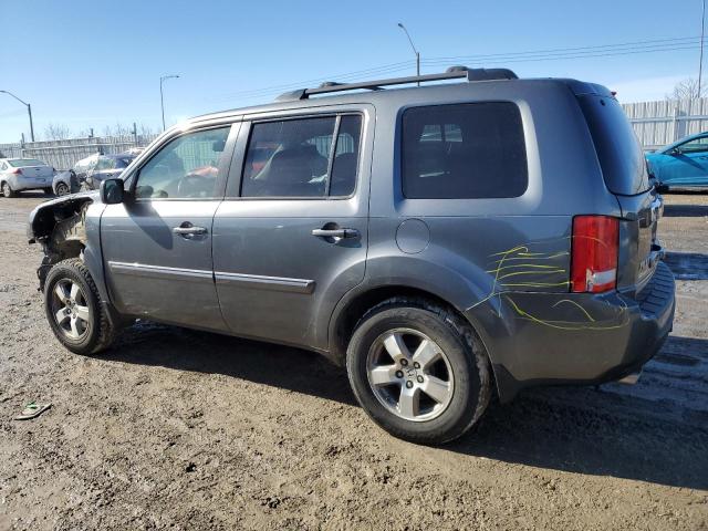 5FNYF3H59AB016011 - 2010 HONDA PILOT EXL GRAY photo 2