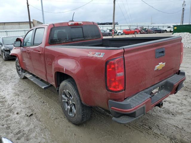 1GCGTDE34G1111171 - 2016 CHEVROLET COLORADO Z71 RED photo 2