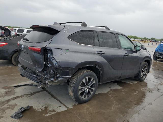 5TDGZRAH1LS505267 - 2020 TOYOTA HIGHLANDER XLE 灰色 照片 3