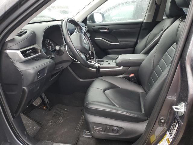 5TDGZRAH1LS505267 - 2020 TOYOTA HIGHLANDER XLE 灰色 照片 7