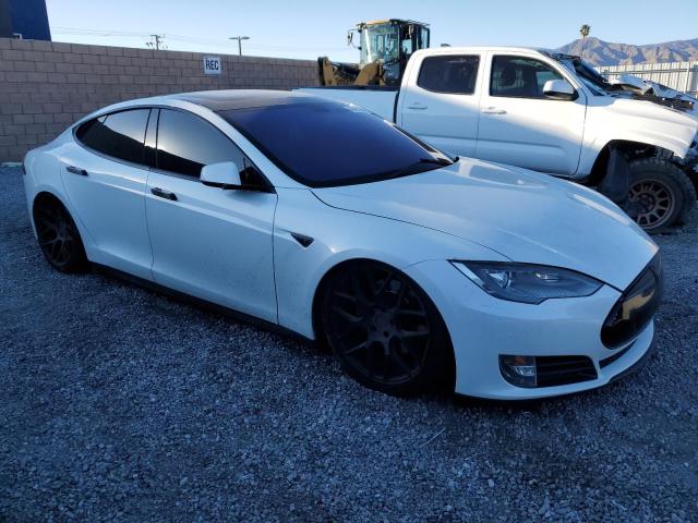 5YJSA1DP4CFS00694 - 2012 TESLA MODEL S WHITE photo 4