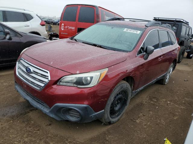 4S4BSBAC6F3236940 - 2015 SUBARU OUTBACK 2.5I RED photo 1