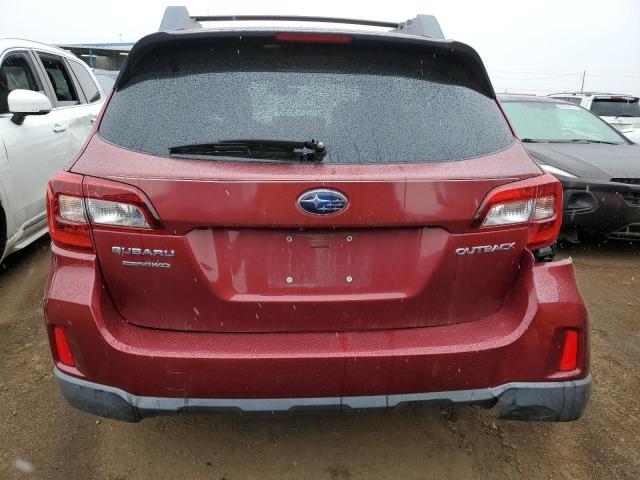 4S4BSBAC6F3236940 - 2015 SUBARU OUTBACK 2.5I RED photo 6