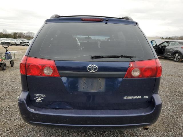 5TDZA23C56S553030 - 2006 TOYOTA SIENNA CE BLUE photo 6