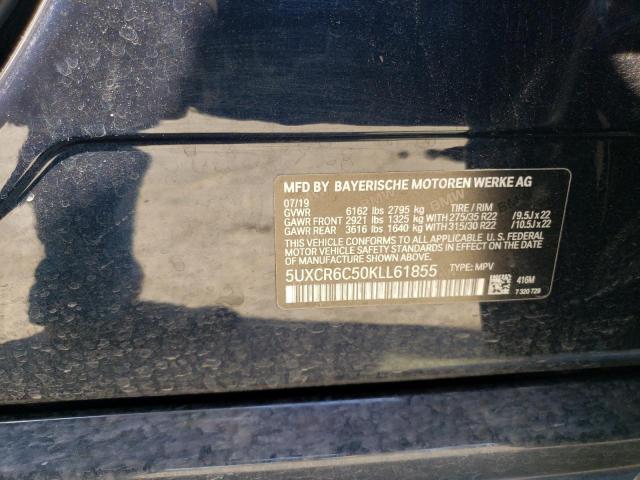 5UXCR6C50KLL61855 - 2019 BMW X5 XDRIVE40I 黑色 照片 13