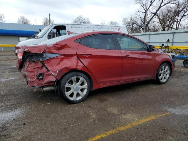 KMHDH4AE7DU567327 - 2013 HYUNDAI ELANTRA GLS MAROON photo 3