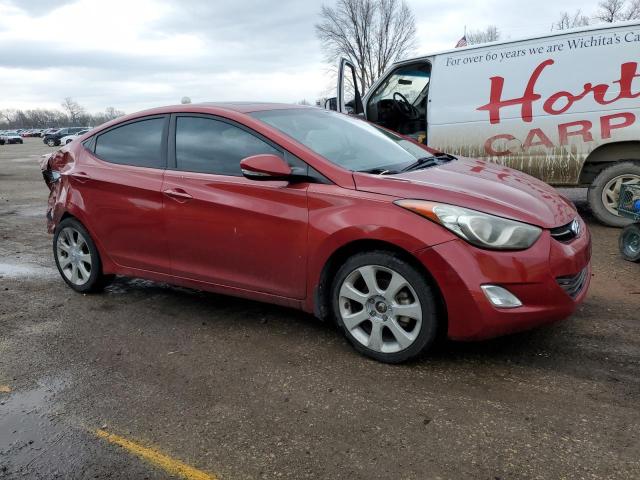 KMHDH4AE7DU567327 - 2013 HYUNDAI ELANTRA GLS MAROON photo 4