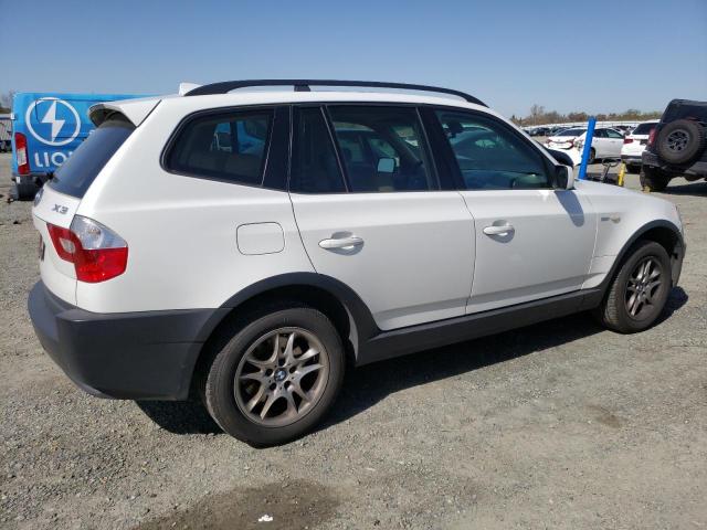 WBXPA73484WC42613 - 2004 BMW X3 2.5I WHITE photo 3