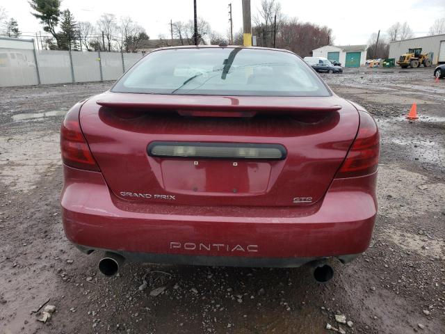 2G2WR544X51207859 - 2005 PONTIAC GRAND PRIX GTP MAROON photo 6
