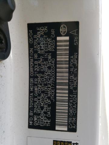 JTKDE177350003440 - 2005 TOYOTA SCION TC 白色 照片 12