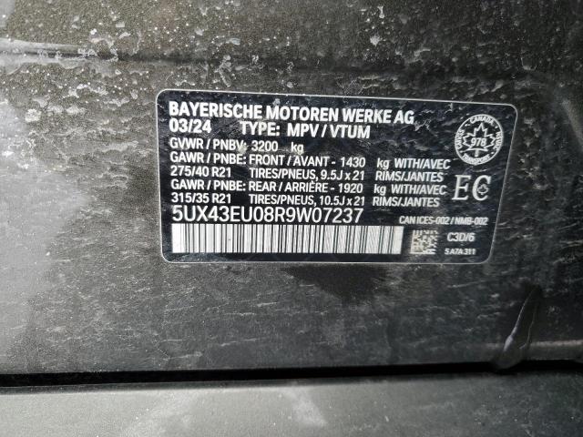 5UX43EU08R9W07237 - 2024 BMW X5 XDRIVE50E GREEN photo 13