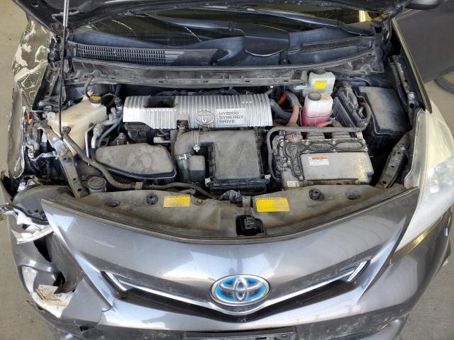 JTDZN3EU2C3049273 - 2012 TOYOTA PRIUS V GRAY photo 11