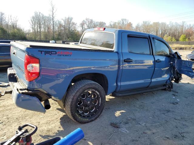 5TFDW5F10KX821073 - 2019 TOYOTA TUNDRA CREWMAX SR5 BLUE photo 3