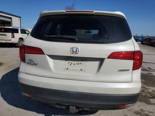 5FNYF6H80GB027791 - 2016 HONDA PILOT EXL WHITE photo 6