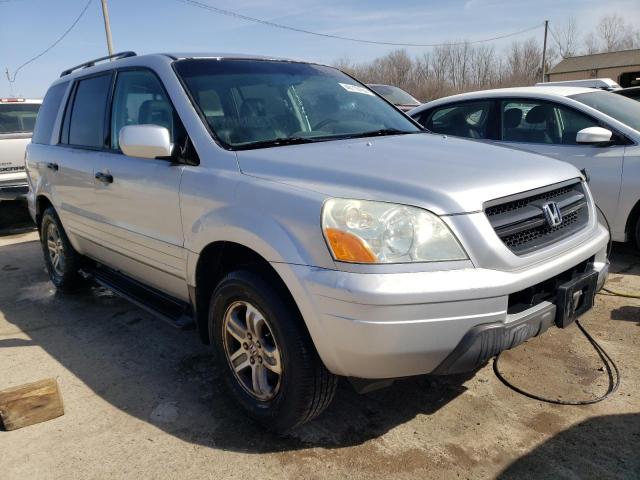 5FNYF18575B061863 - 2005 HONDA PILOT EXL SILVER photo 4