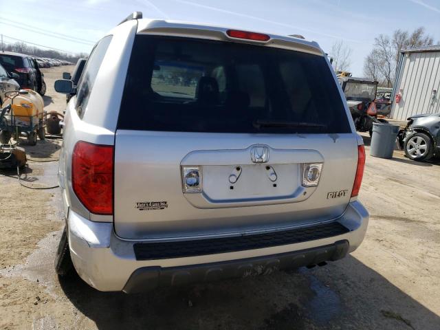 5FNYF18575B061863 - 2005 HONDA PILOT EXL SILVER photo 6