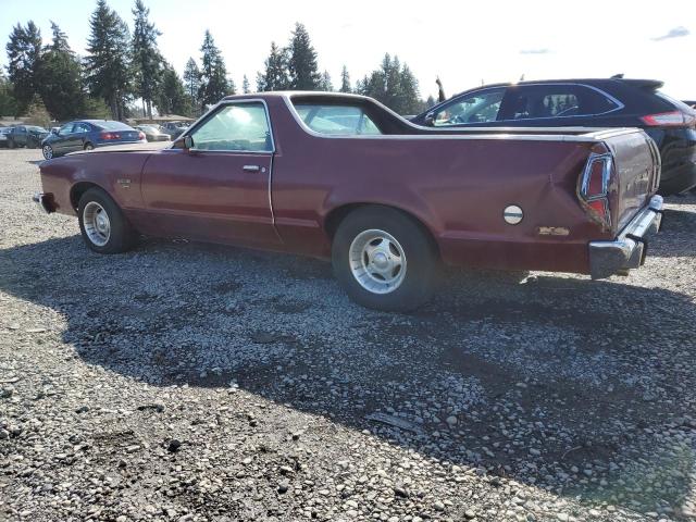 9H49F107396 - 1979 FORD RANCHERO BURGUNDY photo 2