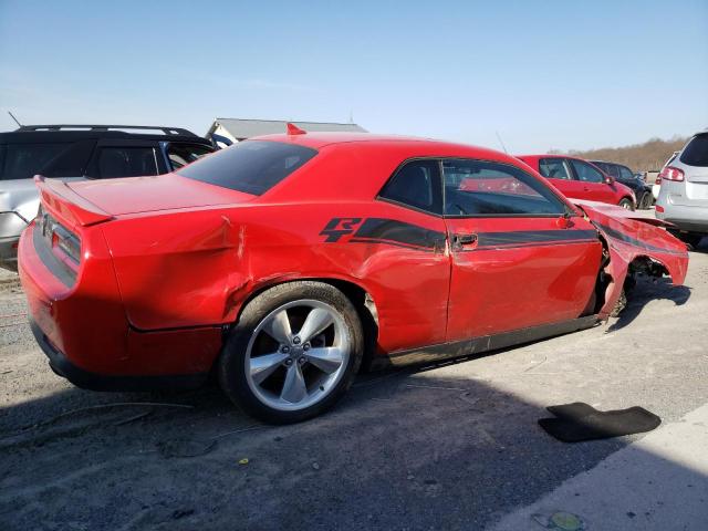 2C3CDZBTXFH710593 - 2015 DODGE CHALLENGER SXT PLUS RED photo 3