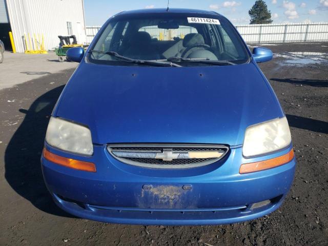 KL1TD62675B439706 - 2005 CHEVROLET AVEO BASE Mavi foto 5