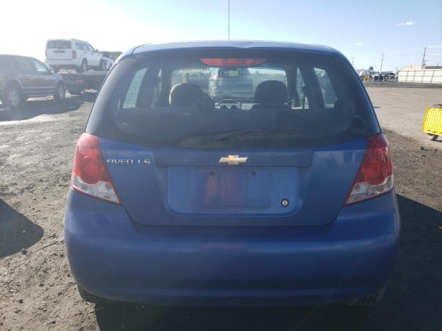 KL1TD62675B439706 - 2005 CHEVROLET AVEO BASE Mavi foto 6
