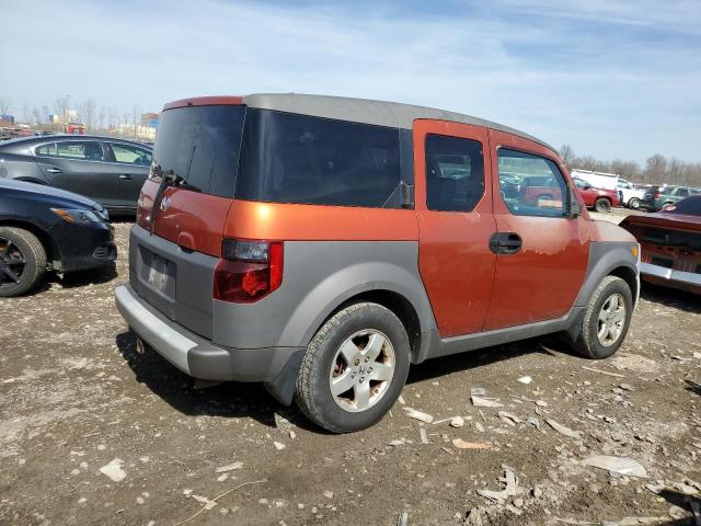 5J6YH28574L026097 - 2004 HONDA ELEMENT EX ORANGE photo 3