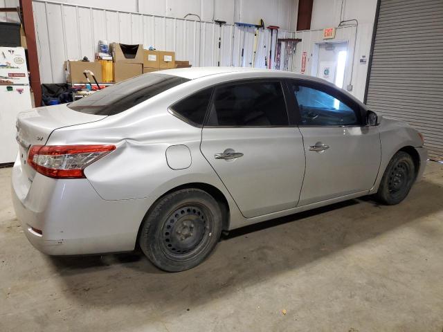 3N1AB7AP8EY234695 - 2014 NISSAN SENTRA S SILVER photo 3