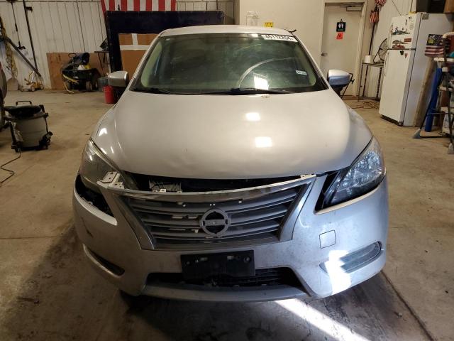 3N1AB7AP8EY234695 - 2014 NISSAN SENTRA S SILVER photo 5