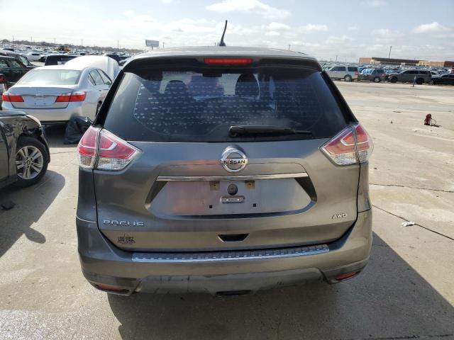 KNMAT2MV0GP652499 - 2016 NISSAN ROGUE S GRAY photo 6