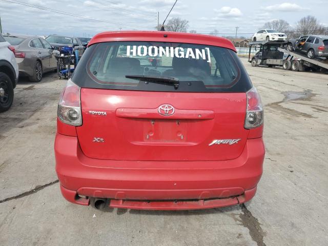 2T1KR32E27C685093 - 2007 TOYOTA COROLLA MA XR RED photo 6