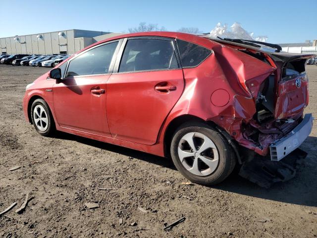 JTDKN3DU4E1779719 - 2014 TOYOTA PRIUS RED photo 2