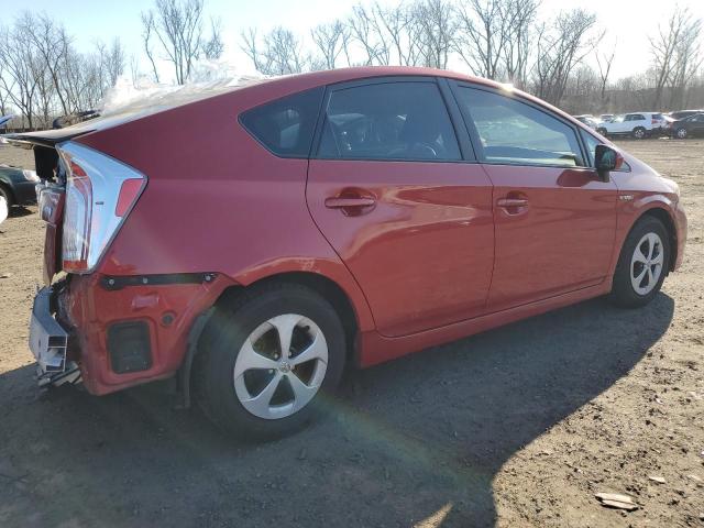 JTDKN3DU4E1779719 - 2014 TOYOTA PRIUS RED photo 3