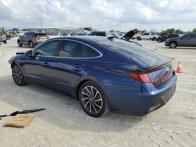 5NPEH4J27LH010280 - 2020 HYUNDAI SONATA LIMITED BLUE photo 2