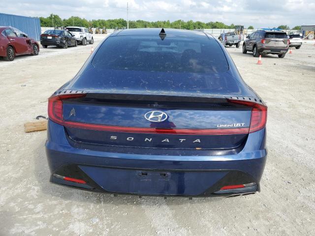 5NPEH4J27LH010280 - 2020 HYUNDAI SONATA LIMITED BLUE photo 6