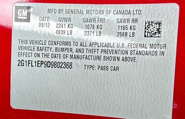 2G1FL1EP9D9802368 - 2013 CHEVROLET CAMARO ZL1 栗色 照片 10