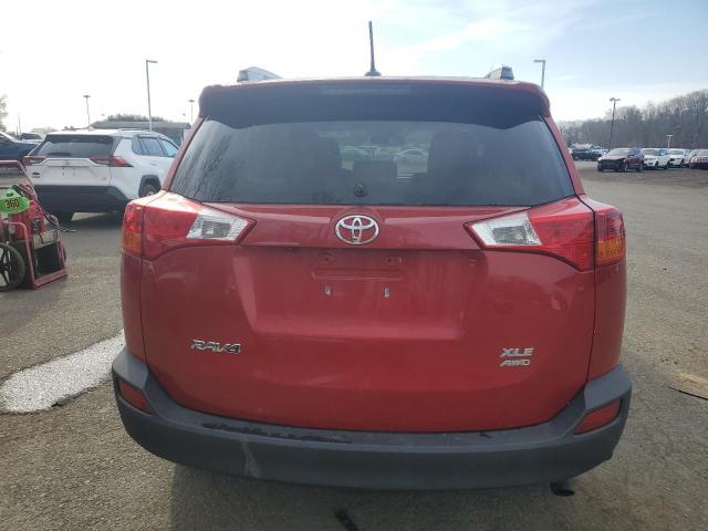 2T3RFREV9DW110190 - 2013 TOYOTA RAV4 XLE RED photo 6