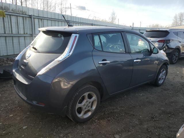 1N4AZ0CP0DC408415 - 2013 NISSAN LEAF S GRAY photo 3