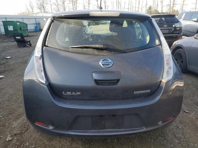 1N4AZ0CP0DC408415 - 2013 NISSAN LEAF S GRAY photo 6