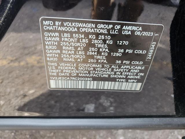 1V2JE2CA7RC200390 - 2024 VOLKSWAGEN ATLAS CROS SE Noir photo 14