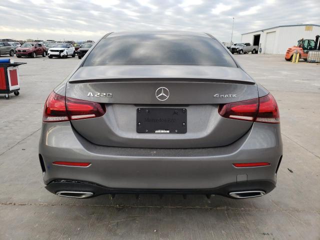 WDD3G4FB2KW002766 - 2019 MERCEDES-BENZ A 220 4MATIC GRAY photo 6