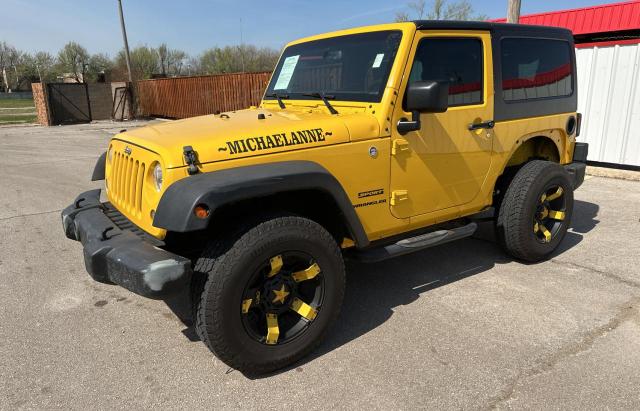 1C4AJWAG6FL682857 - 2015 JEEP WRANGLER SPORT YELLOW photo 2