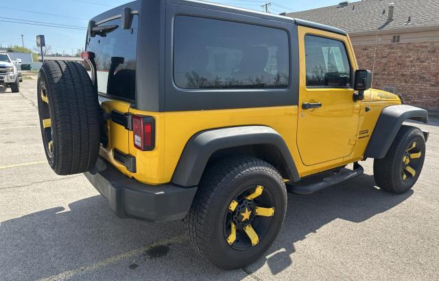 1C4AJWAG6FL682857 - 2015 JEEP WRANGLER SPORT YELLOW photo 4