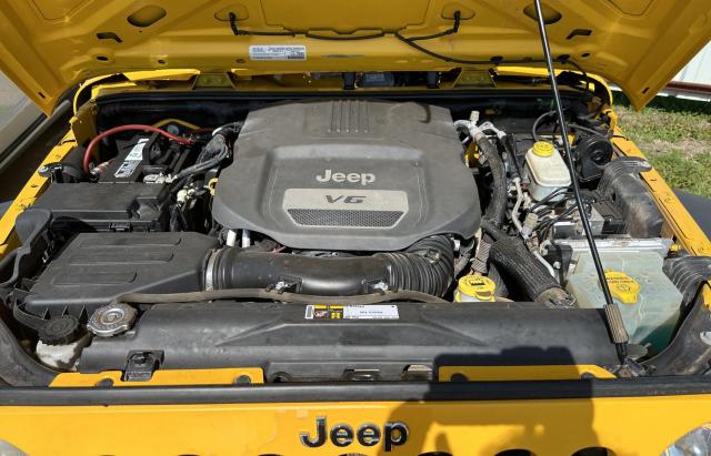 1C4AJWAG6FL682857 - 2015 JEEP WRANGLER SPORT YELLOW photo 7