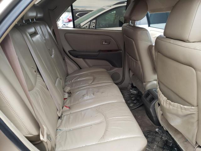 JTJGF10U110114030 - 2001 LEXUS RX 300 GOLD photo 10