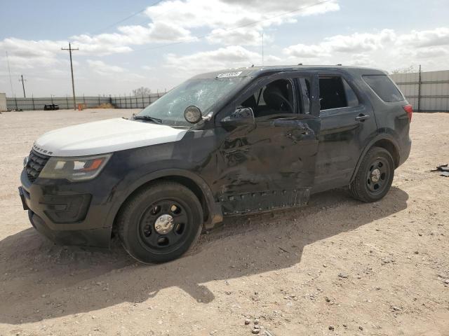 1FM5K8AT7HGD60193 - 2017 FORD EXPLORER POLICE INTERCEPTOR შავი ფოტო 1