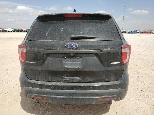 1FM5K8AT7HGD60193 - 2017 FORD EXPLORER POLICE INTERCEPTOR შავი ფოტო 6
