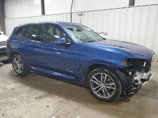 5UXTR9C57JLC72934 - 2018 BMW X3 XDRIVE30I BLUE photo 4