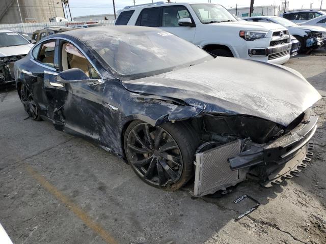 5YJSA1CP2DFP23991 - 2013 TESLA MODEL S Կապույտ լուսանկար 4